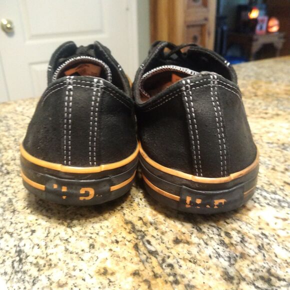 Harley-Davidson Men’s D93197 Biker Motorcycle Casual Shoes Black Orange Size 12 - Picture 10 of 12